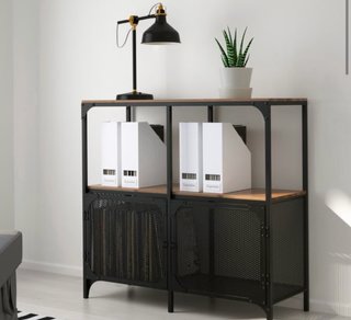 Mueble IKEA Negro y Madera