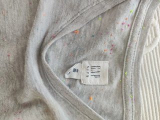 Vestido tul niña azul y gris GAP