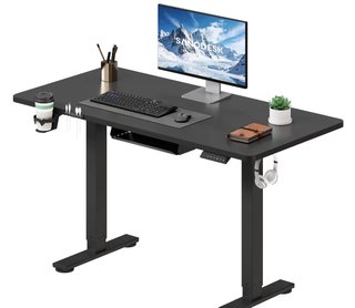 Escritorio Elevable Eléctrico 110x54cm Negro