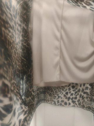 Blusa fantasía estampado leopardo talla única