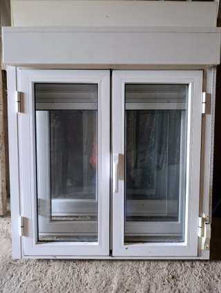 Ventana de Aluminio Blanco Abisagrada