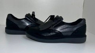 Zapatos Geox Respira negros y gris de piel – T35