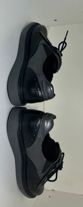 Zapatos Geox Respira negros y gris de piel – T35