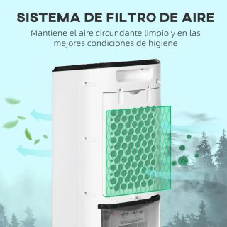 Climatizador evaporativo 3'5 l 3 en 1 humificafor