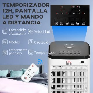 Climatizador evaporativo 3'5 l 3 en 1 humificafor