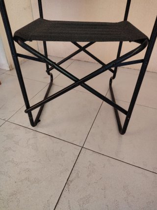 Sillón de Director Plegable Negro