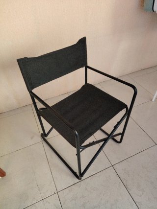 Sillón de Director Plegable Negro