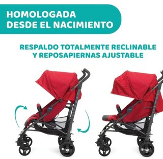 Carro de bebé Chicco rojo