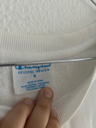 Sudadera Champion Blanca Talla S