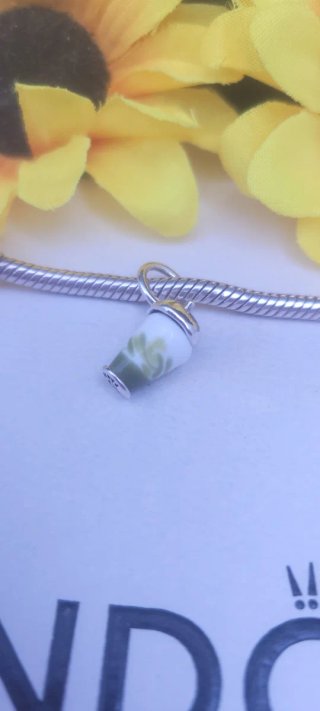 Pandora Charm Té Matcha Verde Blanco