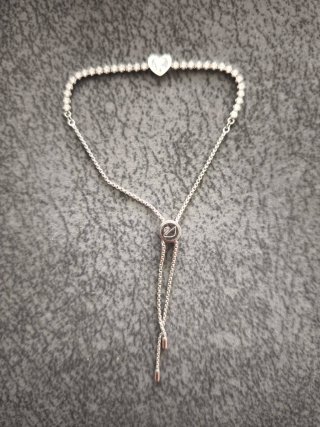 Pulsera con circonitas Plateada