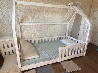Cama Montessori Infantil Blanca