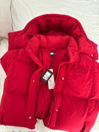 Abrigo Plumón Alaska Tommy Jeans Rojo T.M