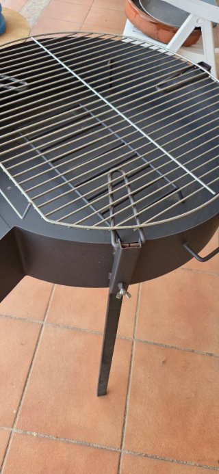 Barbacoa Redonda 70cm para Carbón o Leña