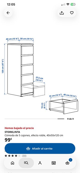 Cómoda/Sinfonier IKEA