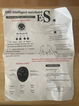 Cinturón Abdominal Electroestimulador EMS