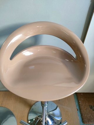 Mesa Alta de Cristal + 2 Taburetes Regulables
