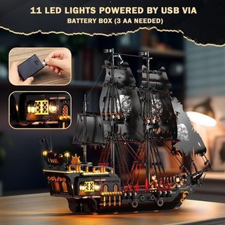 Set construccion barco pirata 1713 piezas NUEVO