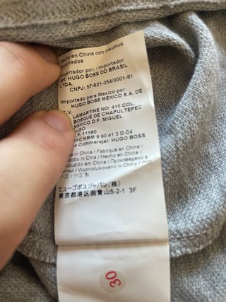 Polo Hugo Boss Gris Talla M