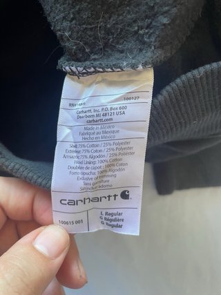 Sudadera Carhartt Negra con Capucha