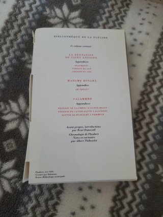 Flaubert Oeuvres I Pleiade