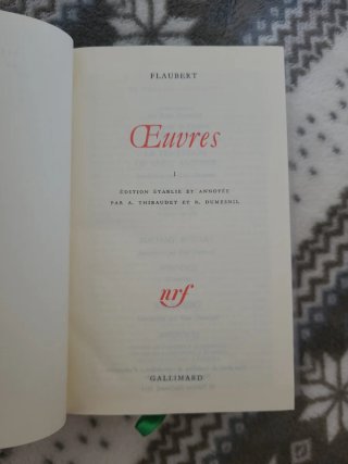 Flaubert Oeuvres I Pleiade