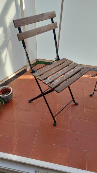 Mesa y 2 Sillas Plegables Balcón Ikea