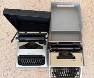 Máquinas de escribir Olivetti Lettera 35 y 10.