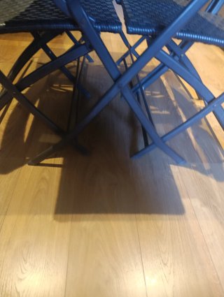 Conjunto mesa y 4 sillas terraza ratán