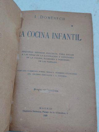 LA COCINA INFANTIL. IGNACIO DOMÉNECH.