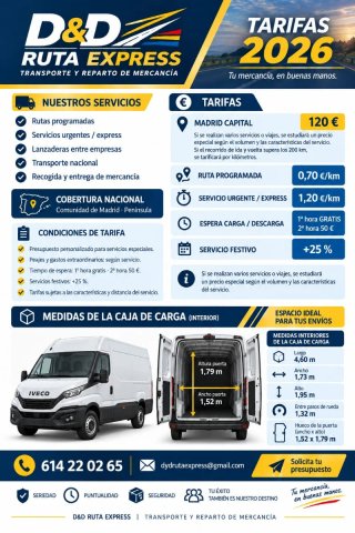 D&D RUTA EXPRESS – SERVICIO DE TRANSPORTE