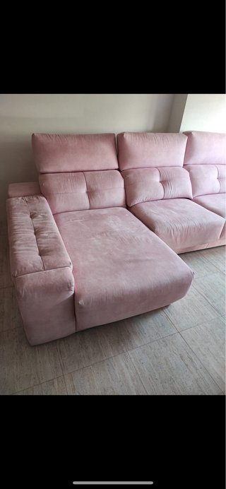 Sofá Chaise Longue Rosa