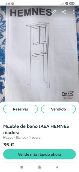Mueble de baño IKEA HEMNES