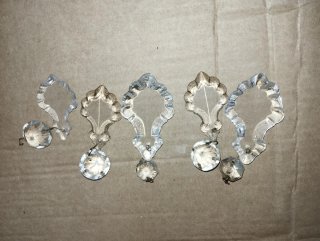 Cuentas lágrimas de cristal para lámparas antiguas