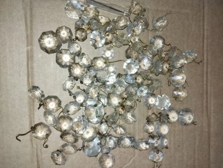 Cuentas lágrimas de cristal para lámparas antiguas