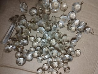Cuentas lágrimas de cristal para lámparas antiguas