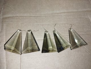 Cuentas lágrimas de cristal para lámparas antiguas