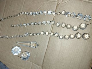 Cuentas lágrimas de cristal para lámparas antiguas