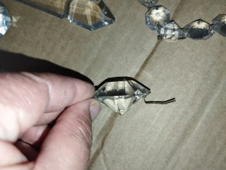 Cuentas lágrimas de cristal para lámparas antiguas