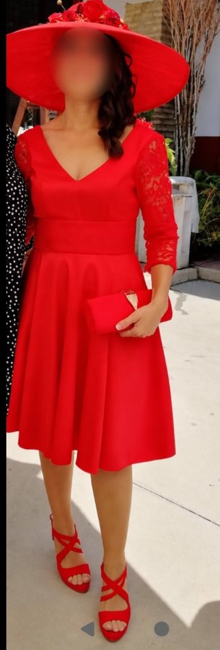 Vestido rojo elegante