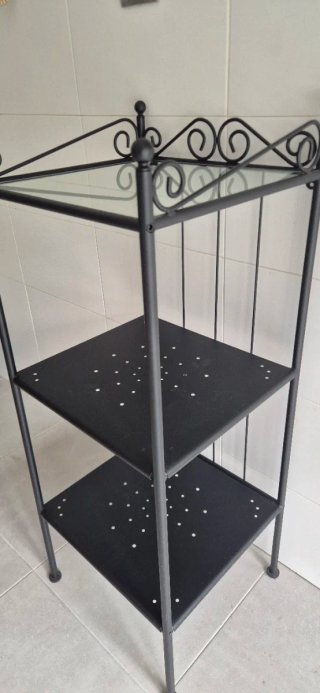 Scaffale Ausiliare in Ferro Nero