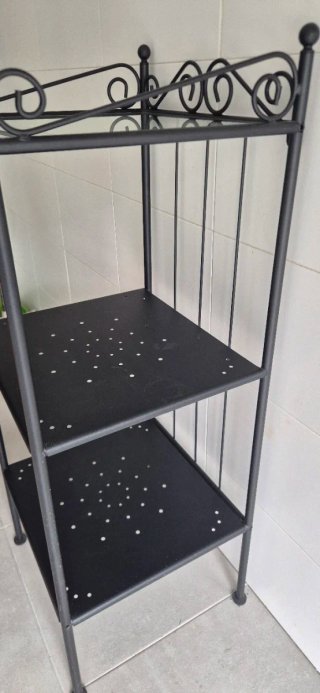 Scaffale Ausiliare in Ferro Nero