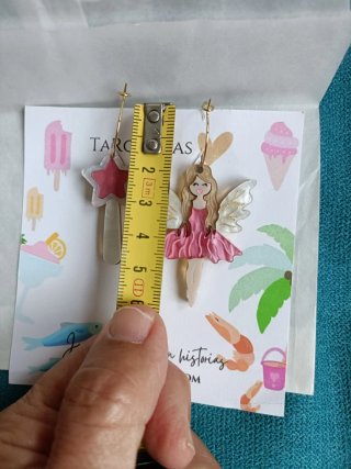 Pendientes" Taro". Sin usar