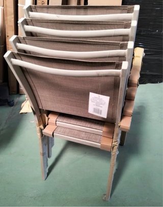 Silla de jardín chillvert imperia aluminio y mader