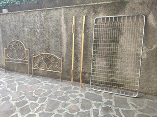 Letto 1 piazza e mezza in ferro battuto