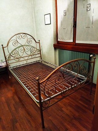 Letto 1 piazza e mezza in ferro battuto
