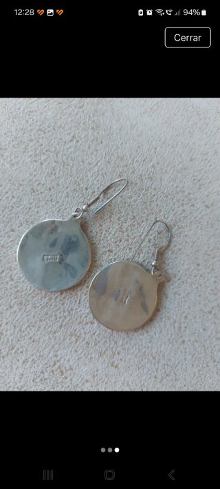 Pendientes de alpaca con diseño geométrico