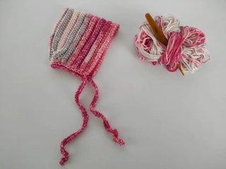 Capota Pixie de Crochet recién nacido