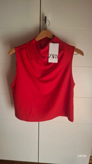 Top Zara Rojo Talla M, sin estrenar