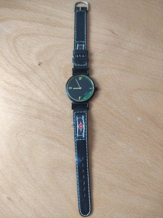 Reloj Seiko Quartz Años 80 Esfera Negra/Verde